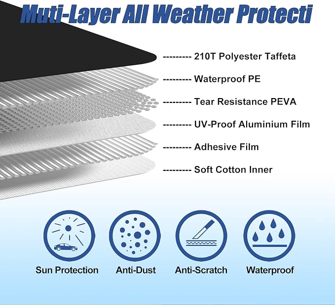 Waterproof Car Covers for 2002-2021 Mini Cooper/Cooper S 2-Door 210T Custom 6 - Image 3