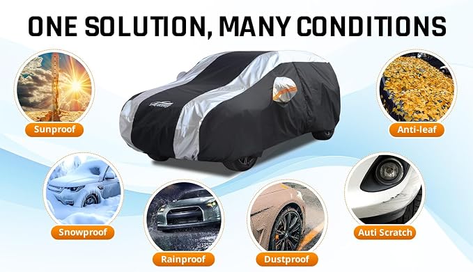 SUV Cover Waterproof All Weather Protection - Image 5
