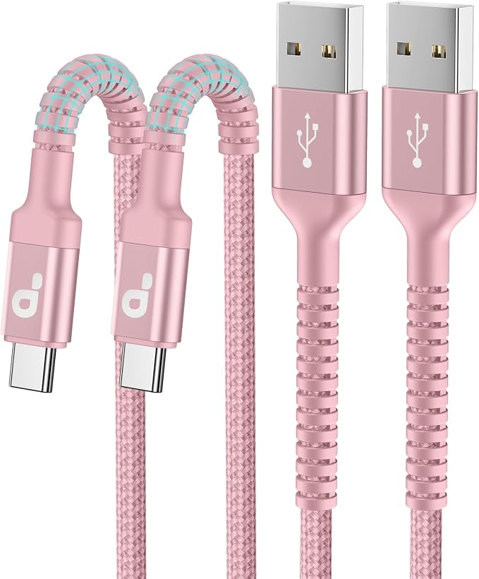 USB C Cable 10FT, Type C Cable Fast Charging Upgraded Extra Durable Braided by PRAKIE