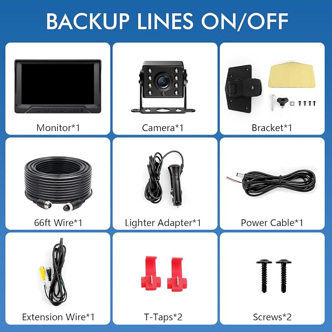 RV Backup Camera Plug and Play, No Delay, 1080P HD, 2 Channels, 150° Wide Angle - Image 7