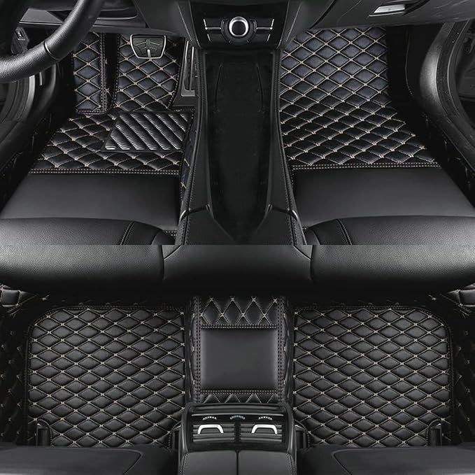 Custom Colors Car Floor Mats Black Pink by Unknown