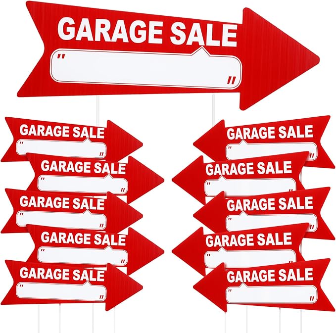 Wenqik 12 Pcs Garage Sale Signs - Image 8