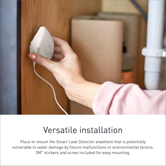 Moen Flo Smart Water Leak Detector, Drip or Flood Sensor Alarm - Image 3