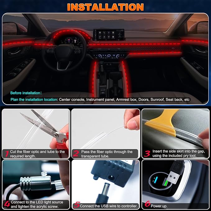 Interior Car LED Strip Lights - Image 8