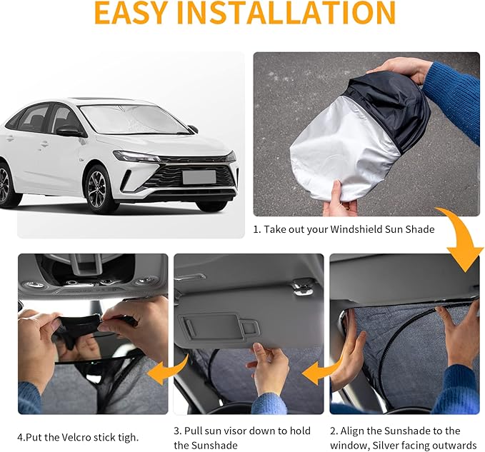 for Ford Transit 2015-2023 2024 2025 2026 Car Windshield Sunshade Sun Shield - Image 5