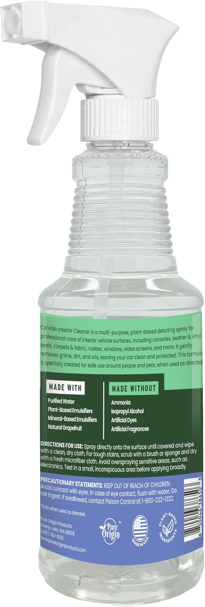 Interior Cleaner, All-Purpose Car Cleaning Spray, Natural Grapefruit Scent - Image 9
