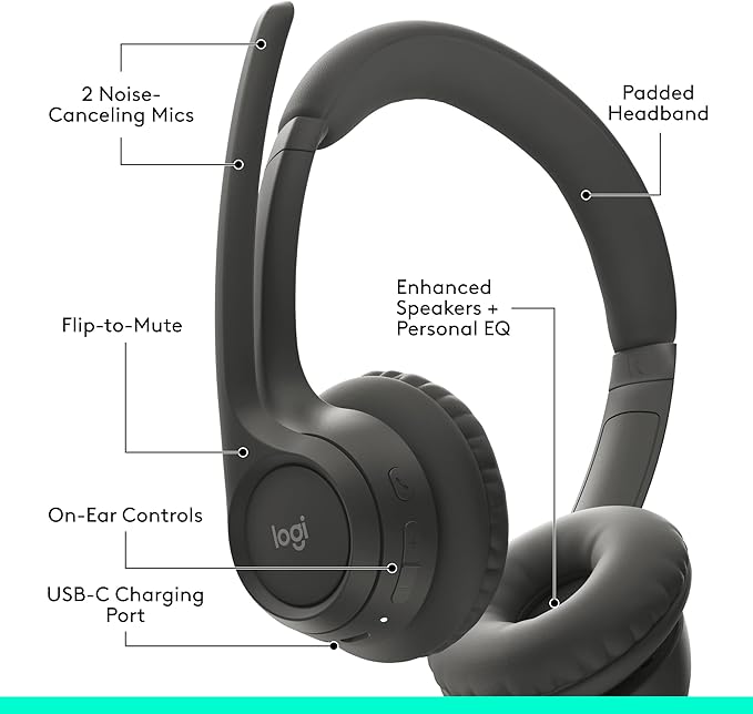 Logitech Zone 301 Wireless Bluetooth Headset - Image 6