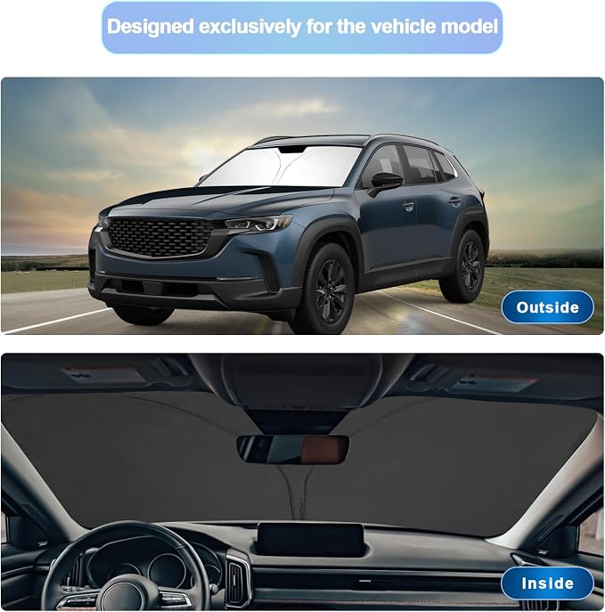 SXCY for 2023 2024 2025 Mazda CX50 Windshield Sunshade for 2023 2024 2025 CX50 - Image 2