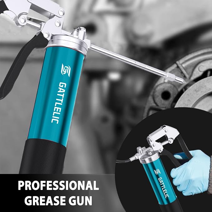 8000 PSI Heavy Duty Grease Gun Kit - 14oz - Image 4