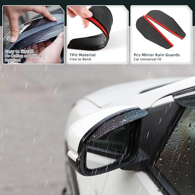in Channel Window Visors for Jeep Compass 2017 2018 2019 2020 2021 2022 2023 - Image 5