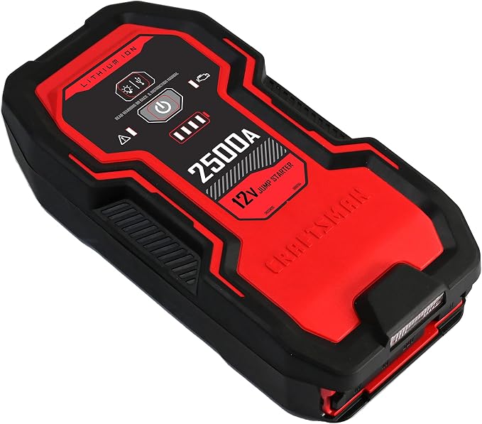 CRAFTSMAN Lithium Jump Starter and Portable Power Pack, CMXCESM262, 2.4 Amp USB - Image 2