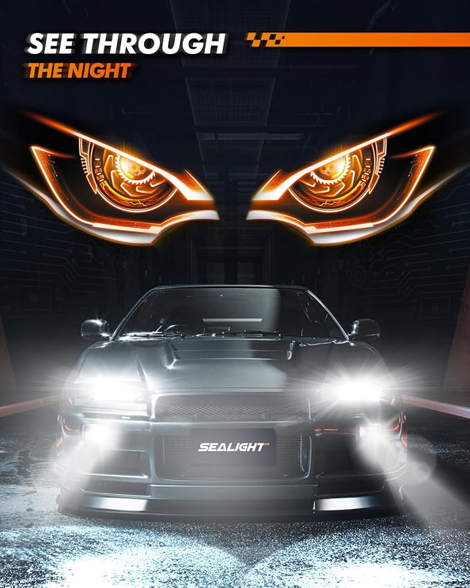 SEALIGHT H11/H9/H8 9005/HB3 Bulbs Combo or Fog, X4I 2024 88, 000LM Super Bright - Image 7