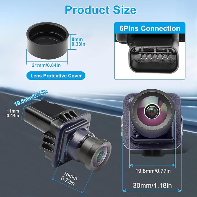 F150 Backup Camera Rear View Parking Assist Camera 170° HD Night Vision - Image 7