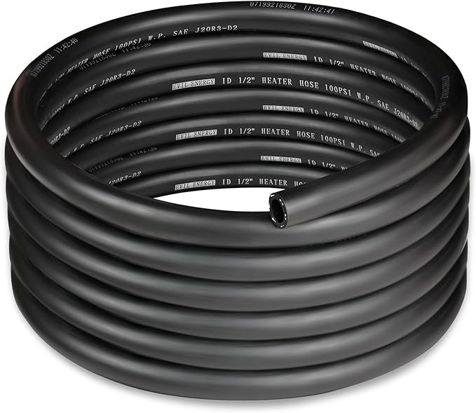 EVIL ENERGY 1/2" Heater Hose Coolant Radiator Straight 100PSI SAE 20R3 15FT by EVILENERGY