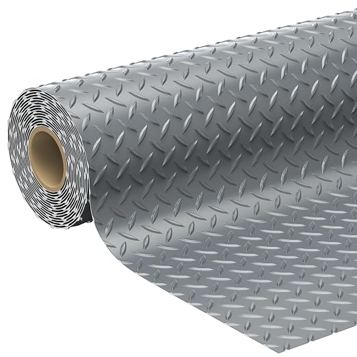 7.5 x 16 FT Garage Floor Mats for Under Car, 2.8mm Thickened Rubber Flooring by Geemax