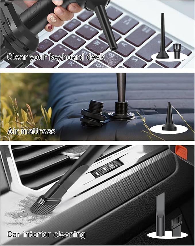 BENJEN Portable Vacuum Cleaner for Car, Cordless Handheld Car Vacuum 16000PA - Image 6