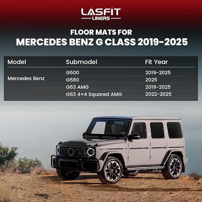 LASFIT Cargo Mats for Mercedes Benz G Class G550 / G580 / G63 AMG SUV 2026 2025 - Image 5