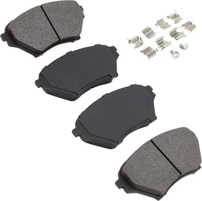 Premium Semi-Metallic Front Brake Pads Compatible - Image 2