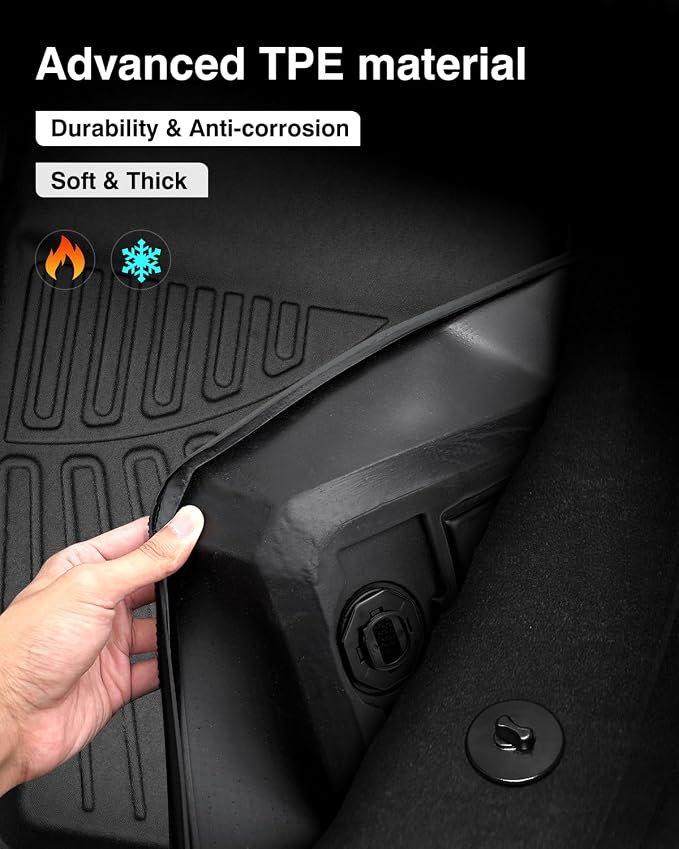 Powerty Floor Mats for 2022-2025 Hyundai Tucson Accessories All Weather Floor - Image 7