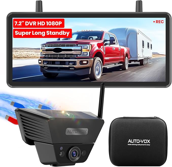AUTO VOX Wireless Backup Camera Solar Magnetic: by AUTO-VOX