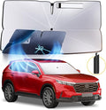 Windshield Sun Shade Umbrella: for Honda CRV 2023 2024 2025-4-Layers Thickened by HIMUMOY