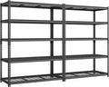 SONGMICS 5-Tier Storage Shelves Set of 2, Heavy-Duty Garage Shelving, by SONGMICSbySONGMICSHOME