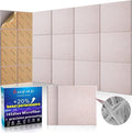 15 pcs 165dtex Microfiber Acoustic Panels ，Self-Adhesive Soundproof Wall Panels by Staytunedforournewproduct