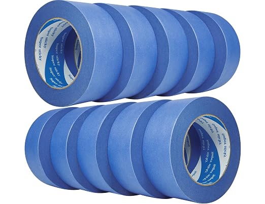 10 Rolls Blue Painters Tape 2 Inch, Bulk Masking Master Tape 60 Yards, Wall by Ysiewjsue