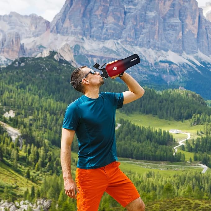 SENDESTAR 40oz Water Bottle Wide Mouth Stainless Steel Vacuum Insulated Double - Image 6