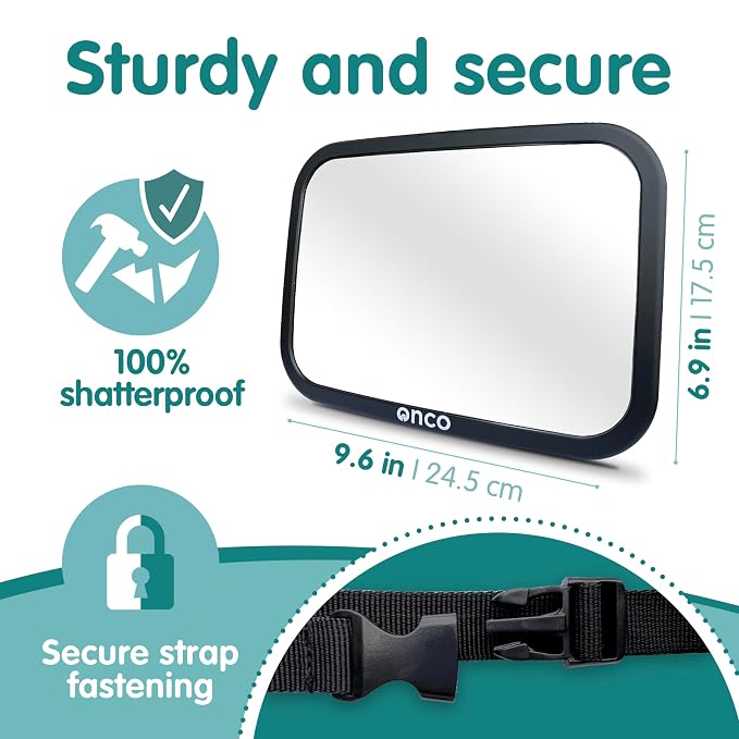 Onco Baby Car Mirror Rear Facing - Image 6