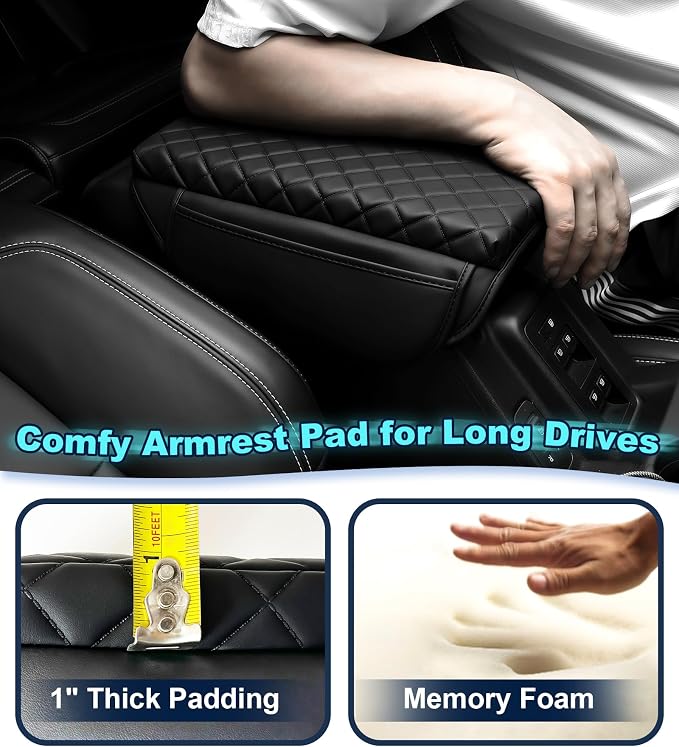 Armrest Cover for Ford Bronco 2021-2025 Center Console Pad - Image 3