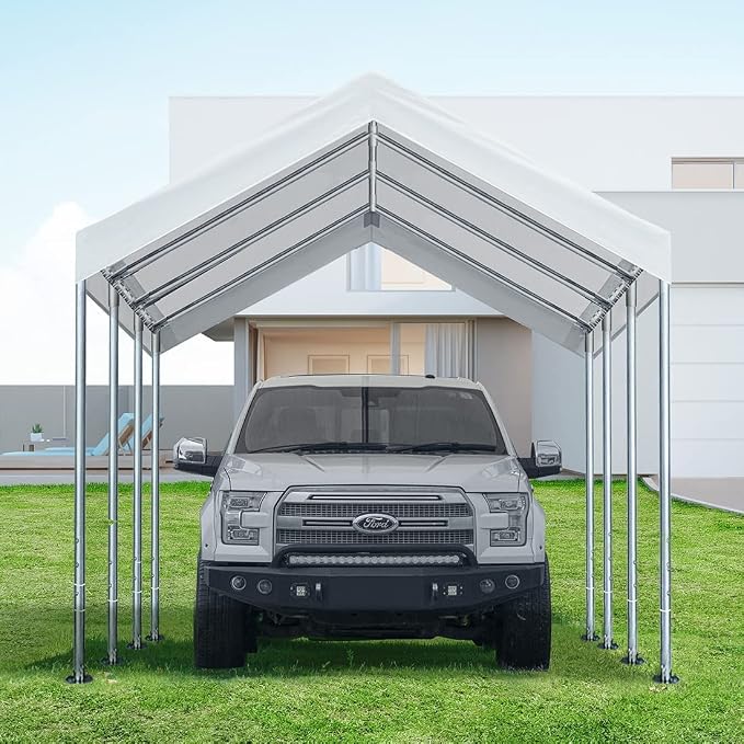 10'x20' Carport Replacement Top Canopy Cover - Image 8