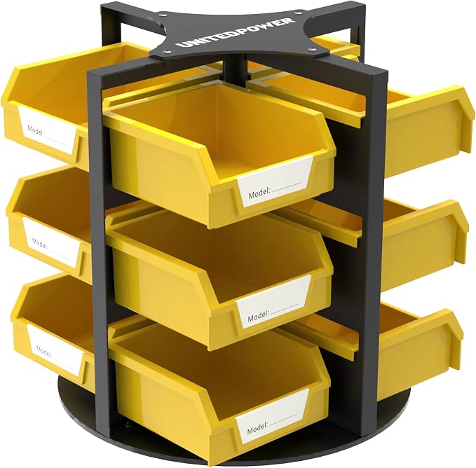 UNITEDPOWER Rotating Storage Bins, Tool Organizer, Hardware Crafts, Small Parts by UNITEDTOOLSUNITEDPOWER