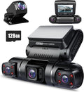 PRUVEEO 360 Degree View 4 Channel Dash Cam Front and Rear Inside Left Right by PRUVEEO
