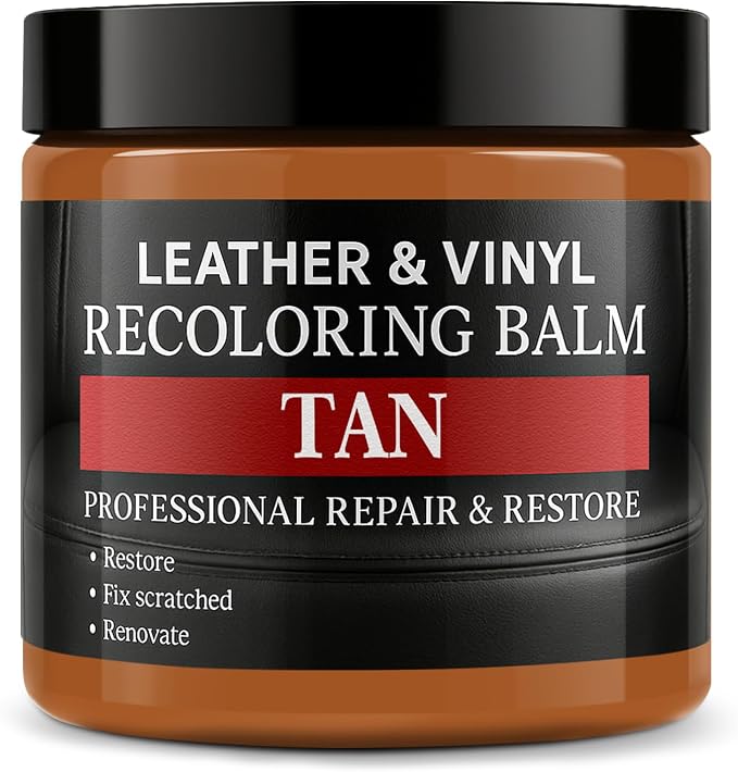 Leather Color Restorer, Recoloring Balm, Scratch Remover, Repair Kit by Laxmorph