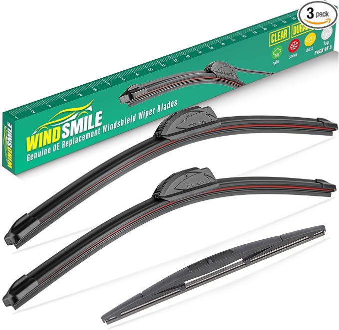26" 24" 16" Windshield Wiper Blades Replacement by WINDSMILE