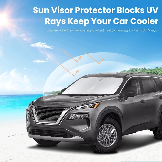Custom Fit Rogue Windshield Sunshade - Image 5