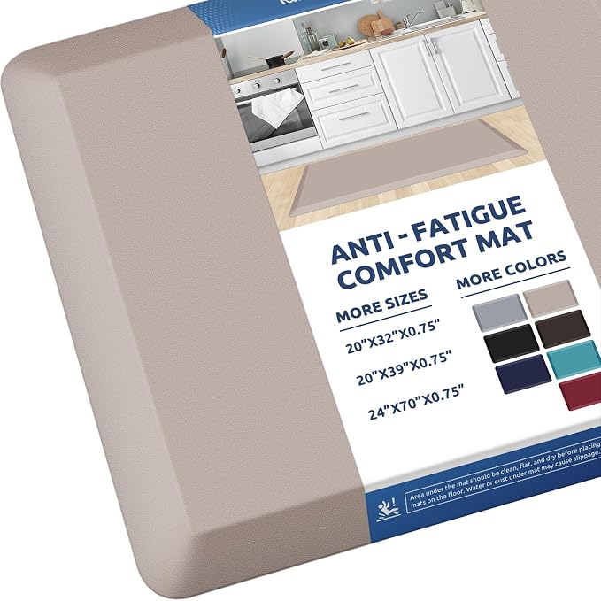 KitchenClouds Kitchen Mat Cushioned Anti Fatigue Rug 20"x39" Waterproof by KitchenClouds