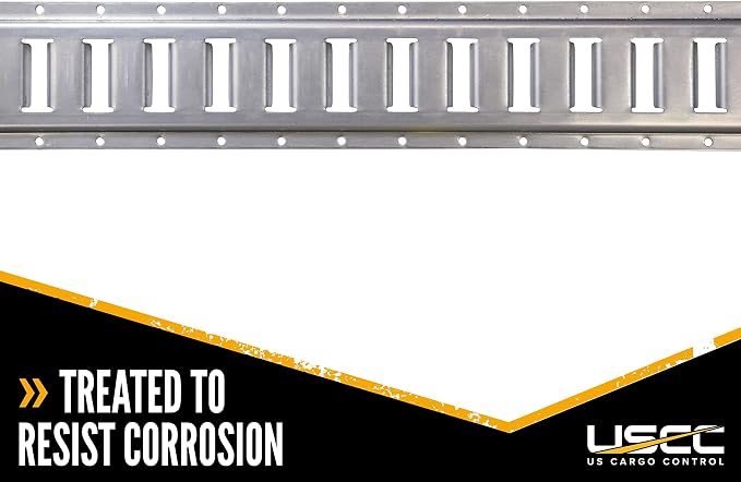 US Cargo Control E Track, Made in USA, 12 Gauge Steel 5 FT Galvanized E Track - Image 4