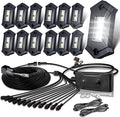 R3 White LED Rock Lights Kit 12PCS by LEDMIRCY