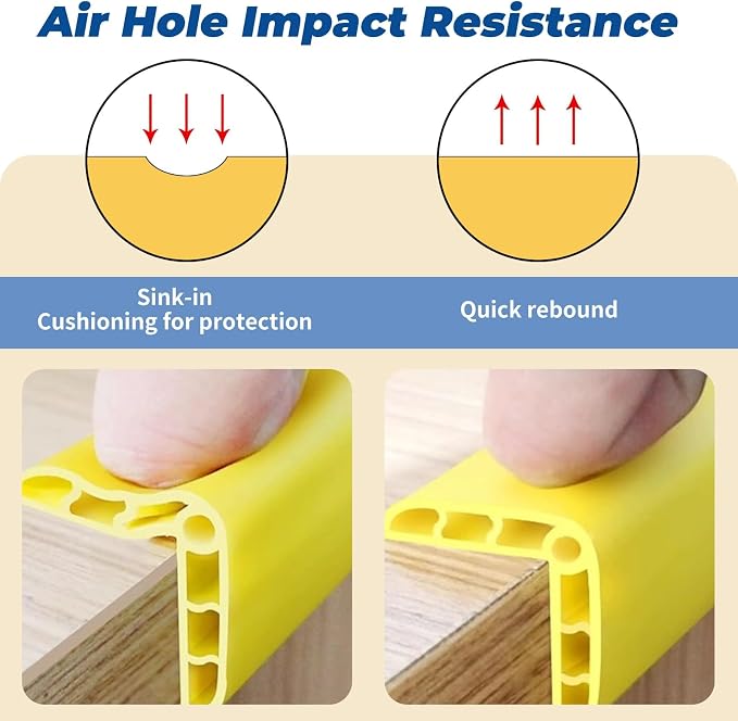 Tongmo Wall Corner Guard Edge Protector, Self-Adhesive Furniture Edge Strips - Image 3