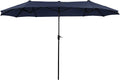 PHI VILLA 13ft Double-Sided Twin Outdoor Patio Umbrella Market Umbrella by PHIVILLAThepioneerofcomfortablehouseholdsupplies
