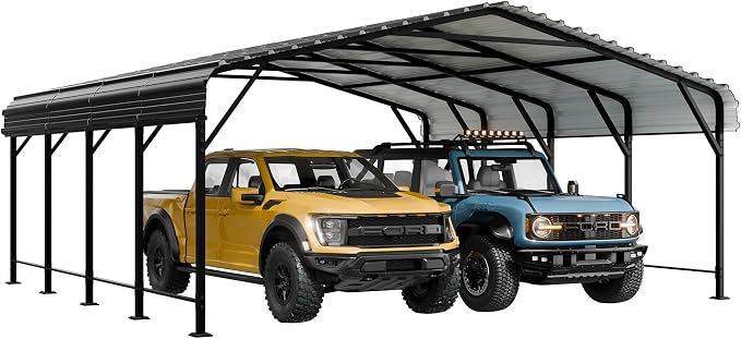 Walsunny Metal Carport 20x20 FT Heavy Duty Carport Canopy - Image 6