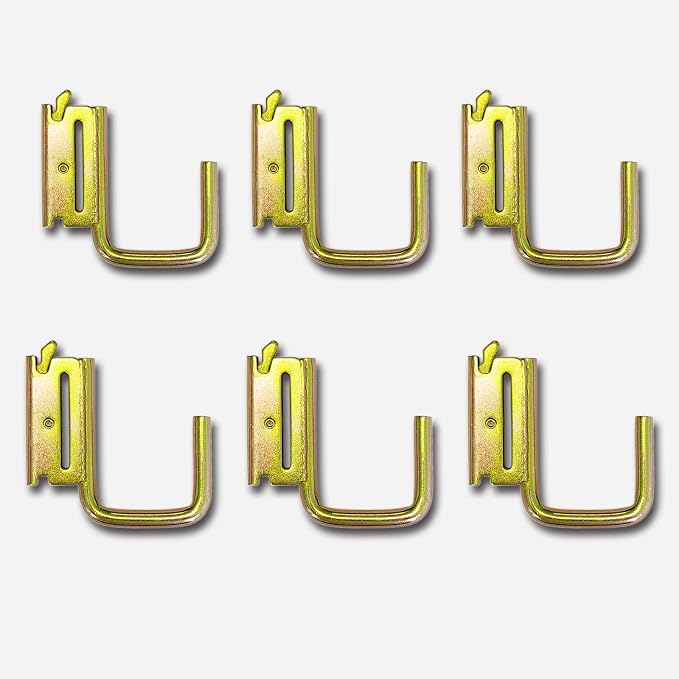 6 Pack 2" E Track J Hooks Heavy Duty Galvanized Steel E-Track Tie Down - Image 8