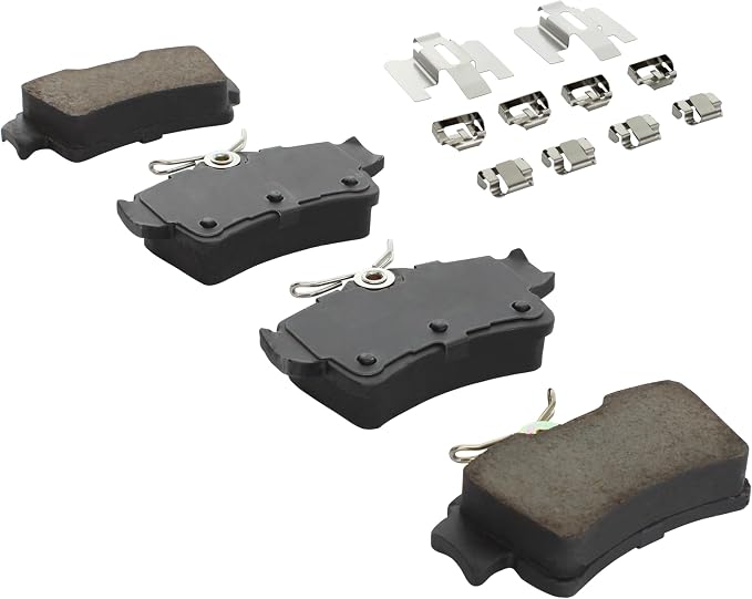 Premium Semi-Metallic Rear Brake Pads Compatible - Image 2