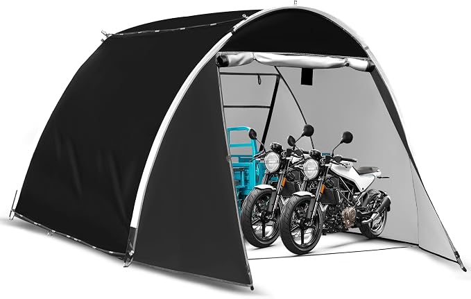 11.5'*6.9'*5.4' Bike Storage Shed Tent, Outdoor Portable Bike Storage, 210D by MAIZOA
