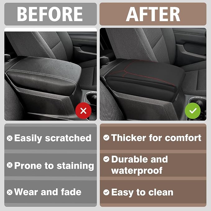 Muslogy Center Console Armrest Cover Compatible - Image 6
