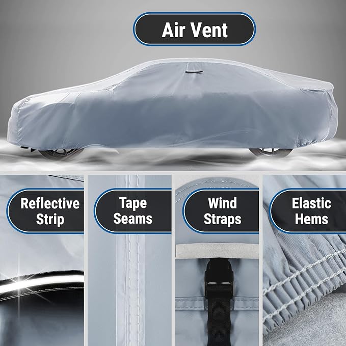 iCarCover Custom Car Cover for Pontiac Solstice Waterproof All-Weather Rain - Image 5
