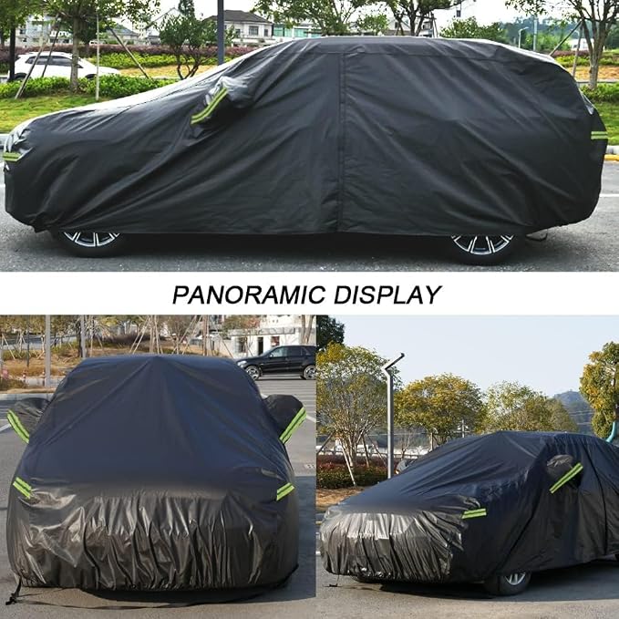 KouKou SUV Car Cover Waterproof All Weather, 7 Layers Outdoor Jeep Car Covers - Image 7
