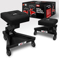 Mechanic Stool with Wheels, Hydraulic Adjustable Shop Stool on Wheels, Garage by FreekyFit